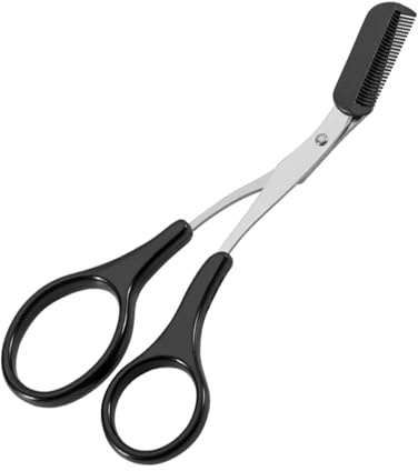 Augenbrauenschere mit Kamm,Augenbrauen Schere für Frauen,Eyebrow Trimmer,Augenbrauenrasierer Scissor,Augenbrauen Trimmer Damen Black,Eyebrow Scissors Combs,Augenbrauen Professional Beauty Precision