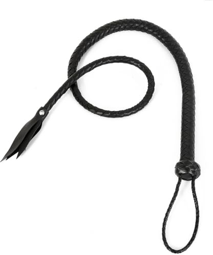 Peitsche sm sex Leder hart Erotik Lange Sex Spielzeug,Flogger SEXY Reitgerte Spanking kitzler sexuell Paddel für Adults-124CM (Stil-B)