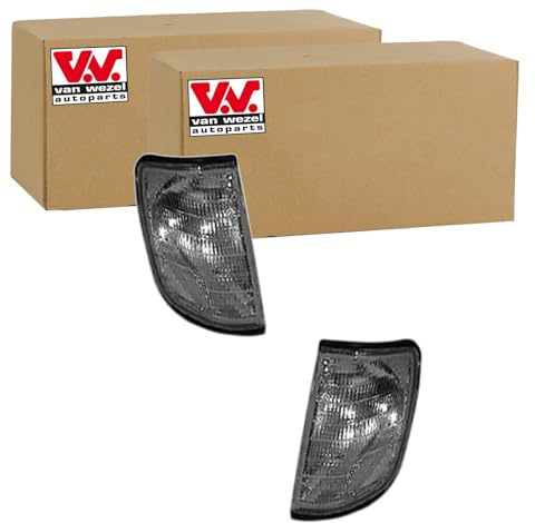 2X Van Wezel Blinkleuchte Blinker Weiß vorne | 3025901 + 3025902 passend für 124
