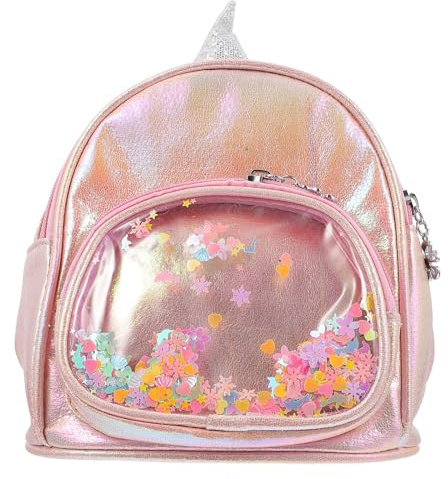 DIKACA 1pieza Mochila Unicornio Niña Mini con Lentejuelas Mochila Escolar Ajustable y Ligera para Instituto y Viaje Bolsa de Almacenamiento Creativa y Práctica para Niñas