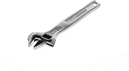 GEDORE Einmaulschlüssel verstellbar, Spannweite 25 mm (1 Zoll), Einstellskala, phosphatiert, Kunststoffgriff 60 S 8 C