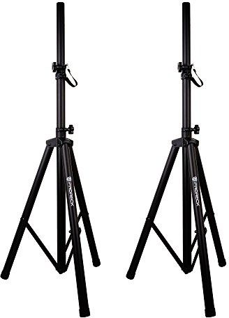 PRORECK Stativ-Lautsprecherständer für DJ/PA-Lautsprechersystem, höhenverstellbar von 1,2 m bis 1,8 m