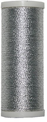 Metallic Stickgarn METALUX Beilauffaden 60 m Silber (0301)