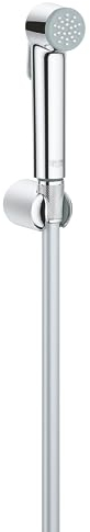 GROHE Vitalio, Bidet-Set für das WC (Bidet-Duschkopf mit 1 Strahlart, Duschschlauch 1,25m und Wandhalterung, langlebige Oberfläche, leicht zu reinigen), chrom, 26175001