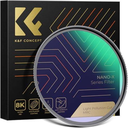 K&F Concept Naturligt nattfilter 52 mm cirkulärt filter mot ljusföroreningar linsfilter för nattfoto astrofotografering