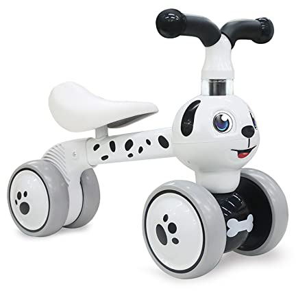 XIAPIA Kinder Laufrad ab 1 Jahr Lauflernrad für 10 - 36 Monate Baby, TÜV geprüft Erst Rutschrad Fahrzeug Geschenke für Jungen/Mädchen Kleinkind Spielzeug (Dalmatiner)