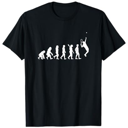 Tennis Spieler Tennisschläger Tennis Evolution T-Shirt