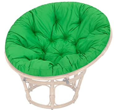 Acolchado para sillón Papasán, Acolchado, Acolchado de Repuesto Papasan, diámetro 114 cm, cojín de Suelo Acolchado, Manta para Gatear, sillón Colgante, Color Verde