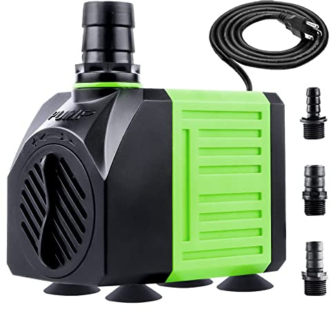 Aysoner Submersible Fountain Water Pump: 550GPH 30W Adjustable Ultra Quiet Small Pond Pump with 6ft Power Cord for Aquarium Fish Tank | Outdoor Waterfall | Statuary | Hydroponics