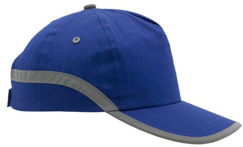 Generico Casquette haute visibilité Bandes catde sécurité travail Chapeau homme, bleu, Taille Unique