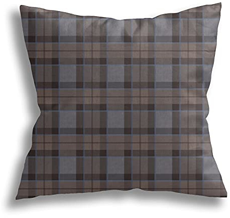 Kissenbezüge Outlander Fraser Tartan Plaid Sofakissen Moderne Dekokissen Kissenbezüge Waschbar Wurfkissenbezügen, Für Büro, Bett, 45X45Cm
