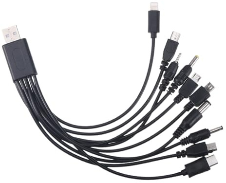 Multi-Charger 10 in 1 Cavo di Ricarica USB Universale 10 In 1 Cavo Usb Multi Adattatore Multifunzione Cavo di Sincronizzazione di Ricarica Cavi per Fotocamera PSP/Nokia/HTC/LG/Samsung Cavo di Ricarica
