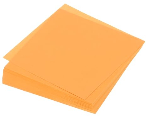QUARKZMAN 100 Blatt Origami-Papier beidseitig fluoreszierendes Orange 13 x 13 cm 70 g/m² quadratisches Faltblatt für Kunsthandwerk, Anfänger, Geschenkdekorationen
