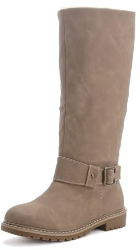 Pogolino Damen Stiefel warm gefüttert Stiefeletten Boots Winter Herbst PG81 Hellbraun 39