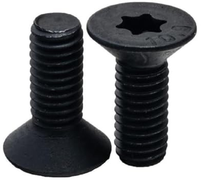 Senkkopfschrauben mit flachem Kopf, Torx, Güteklasse 10.9, schwarze M3-M8-Schrauben, 10 Stück, M8x20