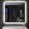 S'bagno Miroir de Salle de Bain avec éclairage 800 x 800 mm, Bluetooth, avec éclairage et désembuage, Miroir de Salle de Bain avec éclairage, 3 températures de Couleur, Fonction mémoire,