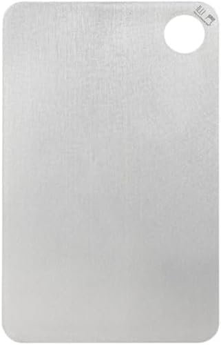 Keith Titanium Elite Schneidebrett Ti8721, Doppelseitiges, Lebensmittelechtes Reintitan-Schneidebrett für Fleisch, Obst und Gemüse, Ungiftig, Spülmaschinenfest, Ideal für Küche und Outdoor(30x20)