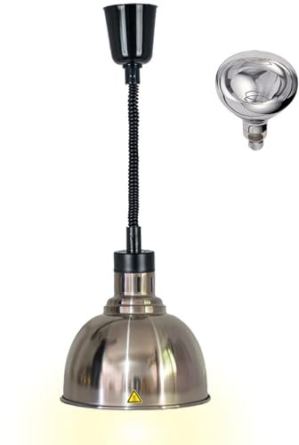 Lampada Riscaldante per Alimenti, Scaldavivande A Buffet Riscaldatore da Cucina A Lunghezza Regolabile Mantiene Il Cibo Caldo Attrezzatura da Cucina per Ristorante, 250W