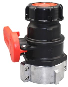 SEIWEI Kugelhahn aus Aluminiumlegierung, 75mm Wassertank-Kugelventil-Adapter, IBC-Auslaufhahn, Universalhahn, IBC-Container-Armaturen, Wasserspeicherung, Regenwasserfass-Hahn, Gartengewinde-Anschluss