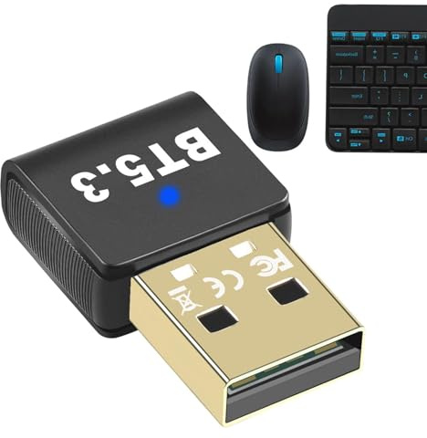 Ricevitore Dongle Wireless Rete Wireless, Plug And Play, Connessione Rapida | 5.3 Trasmissione Audio Ad Alta Definizione, Adattatore Di Rete Wireless Per Computer, Desktop, Laptop, Tastiera, Cuffi