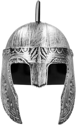 Boland 43989 - Ritterhelm für Erwachsene, Kopfbedeckung für Märchenkostüm oder Faschingskostüme, Karneval und Mottoparty