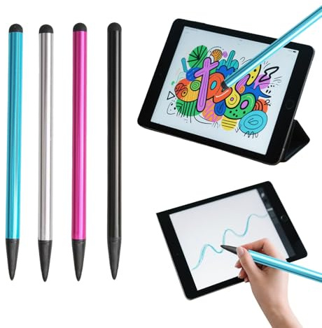 4PCS Stylus Pens for Touch Screens High Sensitivity Surface Pen Compatible With All Tablet Touch Screens Back to School for IPhone, IPad Pro, Air, mini, Air, Samsung Galaxy, 4 Colours