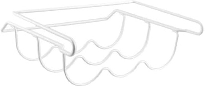 EPIGEIST Fridge Wine Rack and Beer Hanging Rack White Iron Holder Space-saving Storage for Refrigerator Kitchen Organization