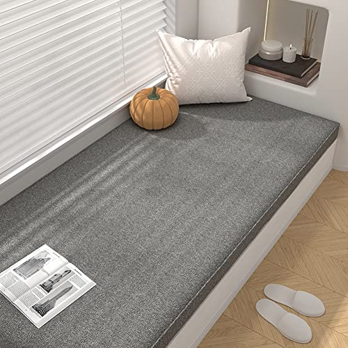 Cojín rectangular grueso personalizado para banco de 2 a 3 plazas, cojín largo para columpio de patio, muebles de jardín al aire libre, cómodo cojín de asiento para interiores y exteriores