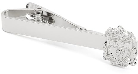 Officially Licensed Liverpool FC Silver Plated Crest Tie Slide Clip - in Gift Box (50mm)