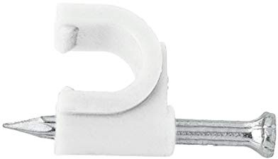 Hama Nagelschelle für SAT-/Antennenkabel bis ø 7 mm, 25 Stück