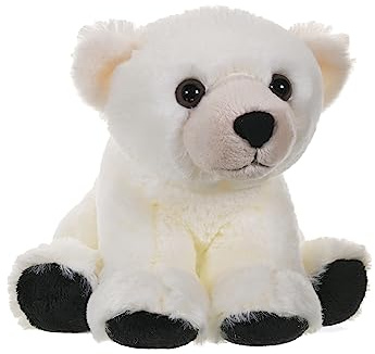 Wild Republic 10845 Cuddlekins Mini Eisbär Bär Plüsch, 20 cm, Weiß