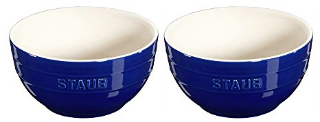 STAUB 40511-548 Universal Schüssel-Set, Keramik, dunkelblau