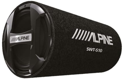 Alpine SWT-S10 1200W Max (250W RMS) Single 10 Sealed Subwoofer.