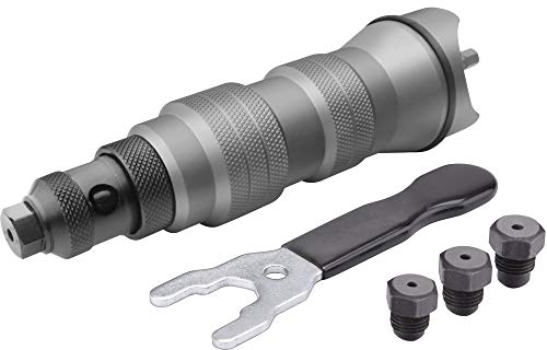 Fortum Nietaufsatz für Akkuschrauber & Bohrmaschine I Nietgerät für Blindnieten aus Alu, Stahl & Edelstahl I Blindnietvorsatz für 2,4-4,8 mm Nieten I Nietpistole Adapter