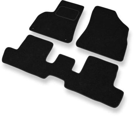 Mossa Fußmatten passend für Peugeot 3008 I SUV (2009-2016) 3 STK. schwarz S