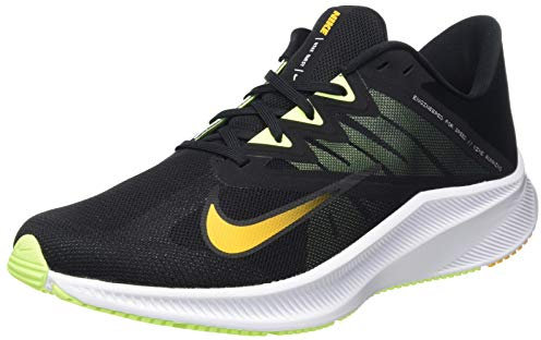 Nike NIKE QUEST 3, Men's Basketball Shoe, Black/Univ Gold-White-Volt Glow, 11 UK (46 EU)
