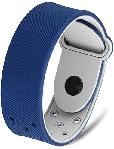 MagnetRX® Magnetic Sports Bracelet – Waterproof Silicone Bracelet with 32 Magnets – Ultra Strength Wide Magnetic Bracelets for Men & Women (Navy | X-Large Size)