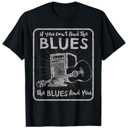 Liebhaber von Blues-Musikbands, Vintage-Gitarrenlehrer, lustiger Blues T-Shirt