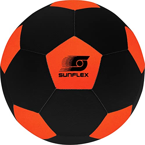 Sunflex Neopren Zubehör Fußball ORANGE | Beach-Fußball zum Barfuß Spielen | weich und robust für Strand, Wiese und Wasser | für Jede Altersgruppe