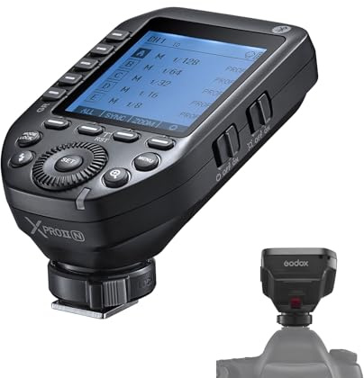 Godox XPROII-N 2.4G Wireless Flash Trigger Transmitter TTL Autoflash 1/8000s HSS Large 32 Channels 16 Groups Replacement for Nikon Cameras