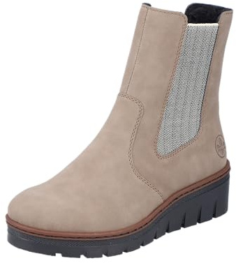 Rieker Damen Stiefel X9180-64 beige Gr. 40
