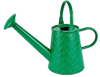 Regaderas de jardín Regadera de Metal con Boquilla extraíble Bonita regadera de Acero galvanizado con diseño en Relieve para Plantas de Interior y Exterior práctico
