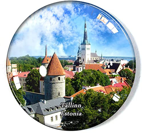 Kühlschrankmagnet, Tallinn Estland, Kühlschrankmagnet, Souvenir, Dekoration, Magnet, Aufkleber, Glashandwerk
