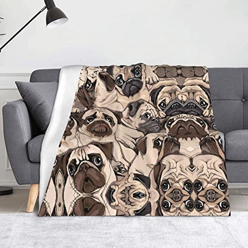 HAHAFU Hundedecke, Picknickdecke, bedruckt, warm, saugfähig, für Bett, Couch