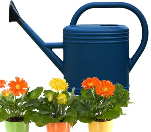 fanelod Regadera Grande - Regadera de jardinería para Plantas de Interior,Hervidor de riego con Pico Largo, Herramienta de riego de 5L para Flores, suculentas, Exteriores, jardín, Interiores