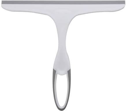 Inbagno Spazzola tergivetro da Doccia Bianco in plastica, Multiuso Lava vetri o specchi, Installazione da Appendere