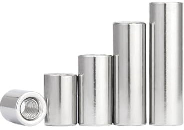 1PCS M10 M12 M14 M16 M20 304 Edelstahl Verlängern Runde Kupplung Mutter Innengewinde Zylindrische Verbindung Verbinden Schraube muttern (Color : 1PCS, Size : M16x24x30mm)