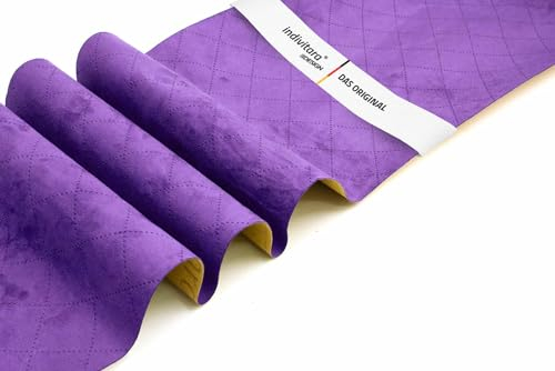 Indivitara® Mikrofaserstoff selbstklebend Wildleder Optik Kunstleder Wildlederimitat - Stretch Dehnbar Folie Stoff - DAS ORIGINAL