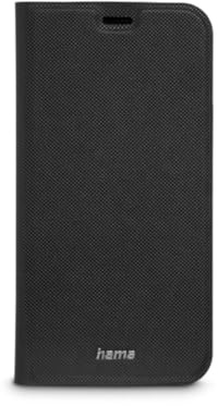 Hama Handyhülle für iPhone 12/12 Pro, Etui mit Kartenfach, Klapphülle | Booklet schwarz, Handytasche zum Aufstellen, extra Schutz von Display/Kamera, mit Magnet, weich, Anti Fingerabdruck