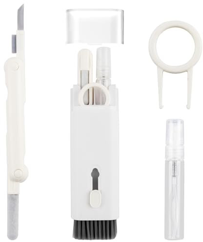 Tweozhui 7 in 1 kit pulizia tastiera per tastiera pulitore schermo con spazzola, penna 3 in 1 per AirPods Pro, Adatto per tastiere di laptop, schermi di computer, Airpods Pro, MacBook, iPad e iPhone